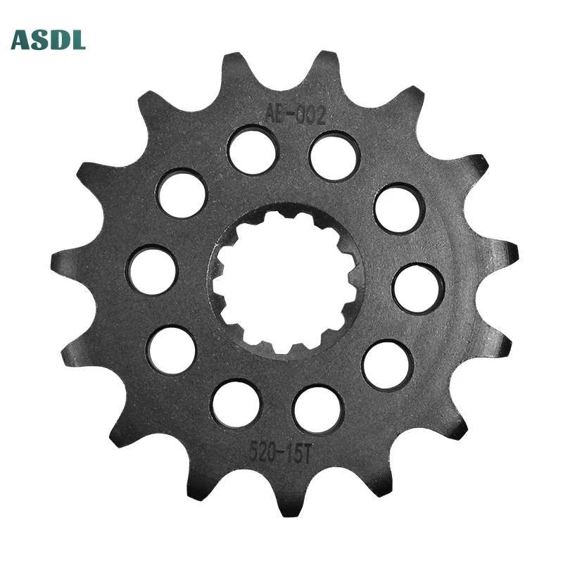 Передняя Звездочка для мотоцикла 520-15T с 15 зубьями бесшумная 20crmnti Kawasaki 400 Ninja R 2014-2017