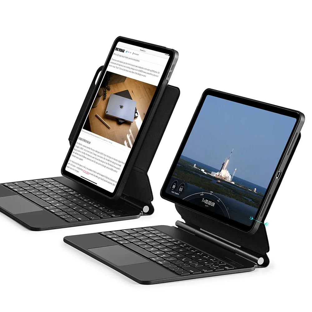 Фото Чехол-клавиатура ESR Magic Keyboard для iPad Pro 11 дюймов (4-го/3-го/2-го/1-го поколения) с немецкой раскладкой, также подходит для iPad Air 4 и Air 5 №1