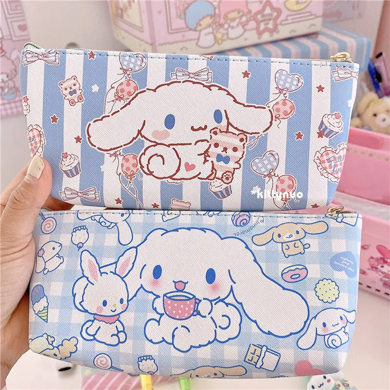 

Cinnamoroll Kawaii Sanrioed Stationery Pencil Bag Cartoon Cute Anime Portable Cosmetic Storage Bag Gift for Kids