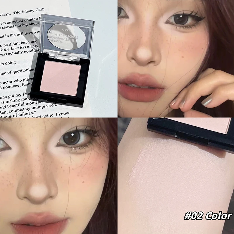 Пудра-хайлайтер водостойкая устойчивая к поту матовая контурная палитра