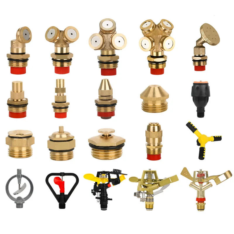 

Misting Nozzle Lawn Garden Dust Irrigation Spray Nozzles Adjustable Brass Water Sprinkler Watering Head Yard Lawn Fogger
