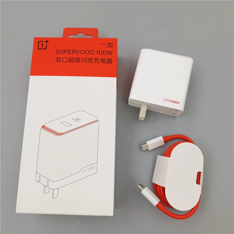 

Oneplus Original 100W Supervooc Charger 10A Dual Ports Power Adapter PD USB C To Type C Cable For 1+ 11 11R 10 Pro Ace 2 Table