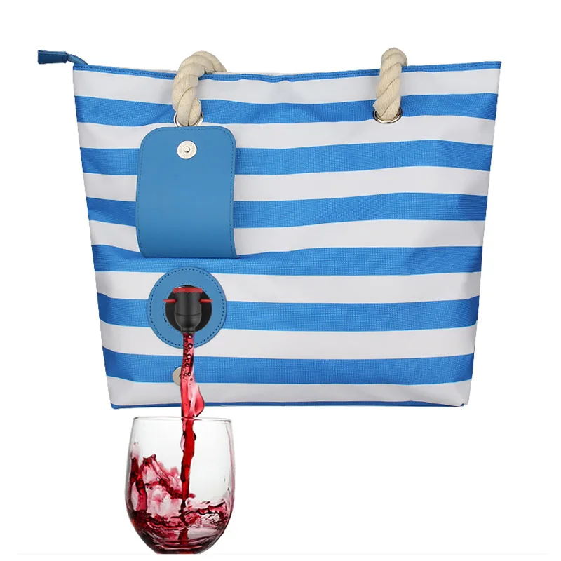 

Red Wine Bag Insulated Wine Bag Portable Picnic Hand-held Beach Red Wine Bag