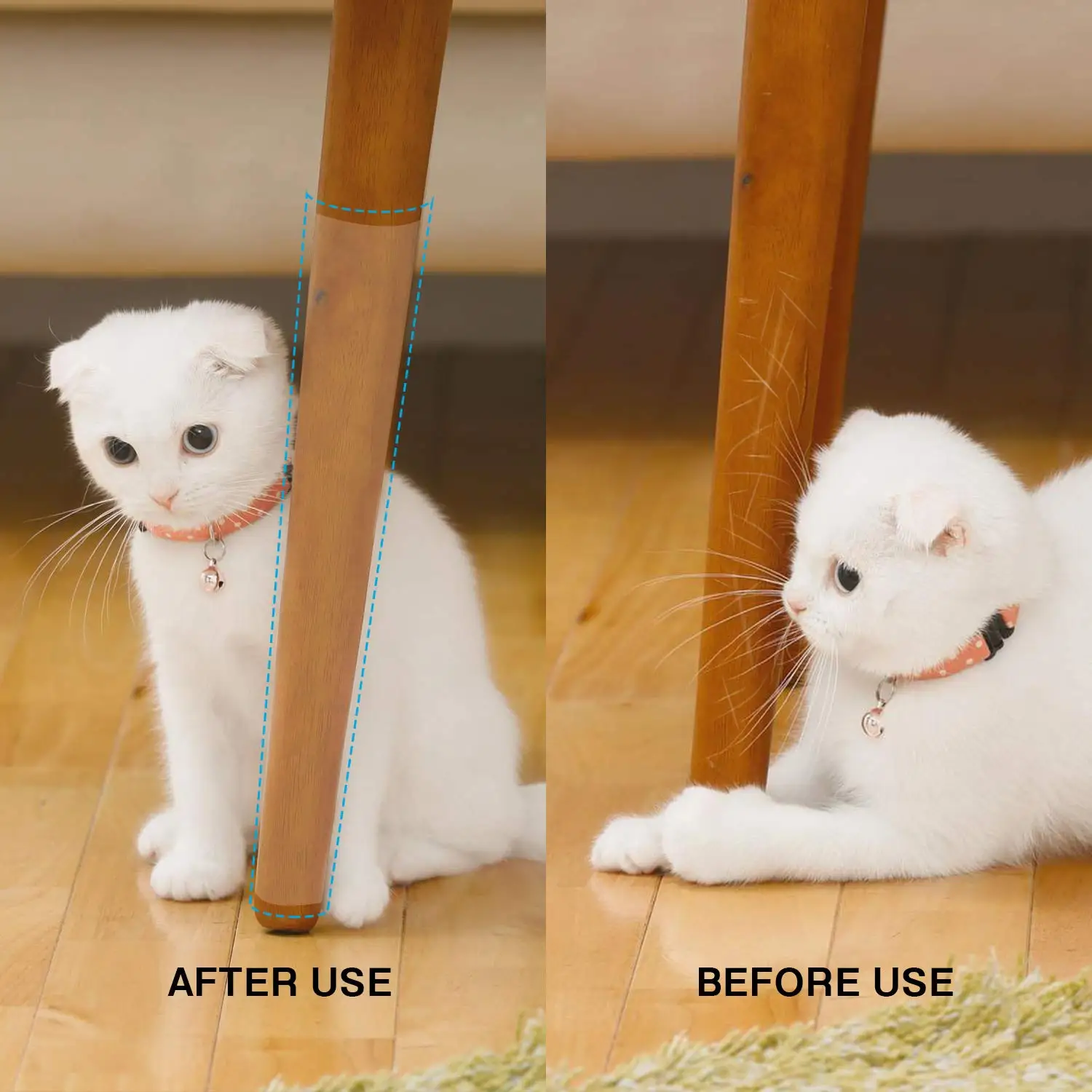 Furniture Protectors for Cats Scraper Cat Scratching Post Durable Sticker Training Tape Anti Pet Scratch Paw Pads for Couch Sofa