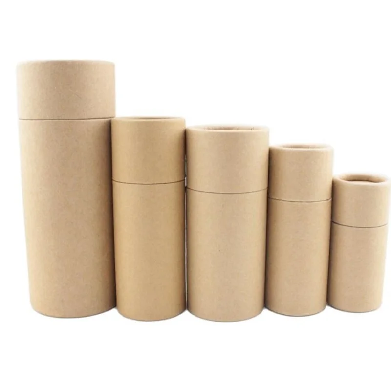 Paper Gift Packaging  Round Cylinder Oil Bottle Package Cardboard Tube For Oil Perfume