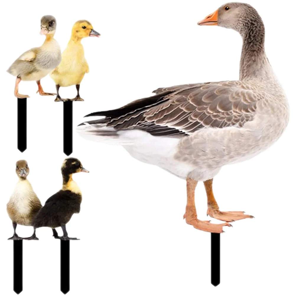

Outdoor Stakes Duck Lawn Stakes Duck Yards Decorative Statue Outdoor Yard Acrylic Animal Garden Stake