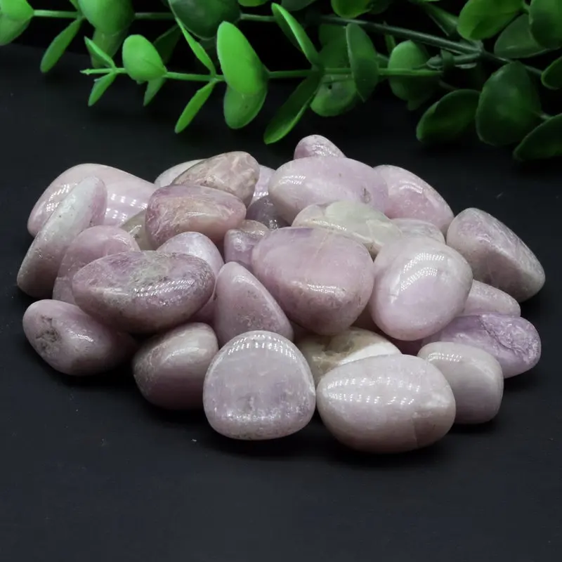 9-12 мм 500 г натуральный хрустальный камень кунцит горный полированный образец