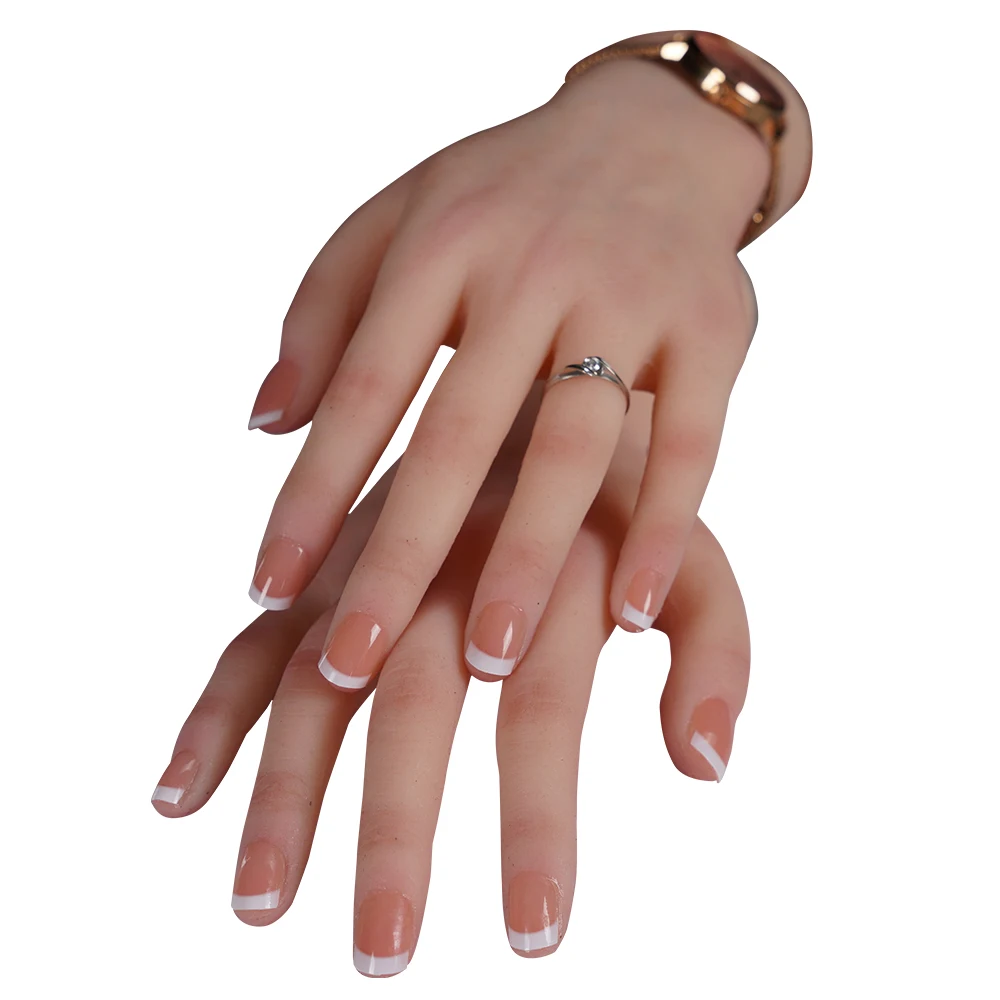 

Высокое имитация из силикона материал Реалистичная женская рука ноги модель для палец для дизайна ногтей гнущийся манекен дисплей ювелирн...