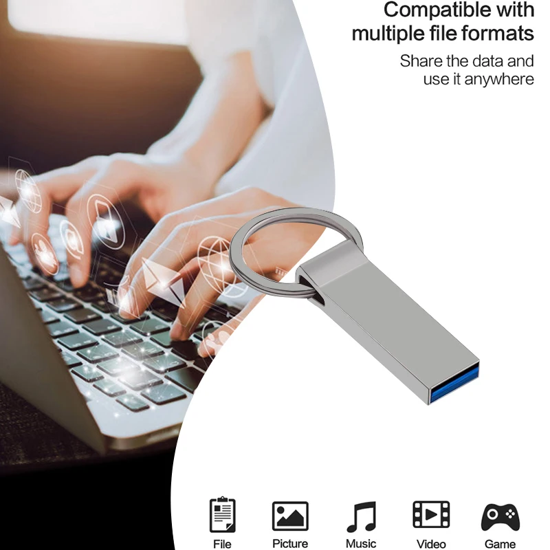 

Металлический USB флэш-диск 32/64/128 ГБ, музыкальный Автомобильный USB флэш-диск USB 2,0, USB флэш-диск, компьютерная система, резервный накопитель данных