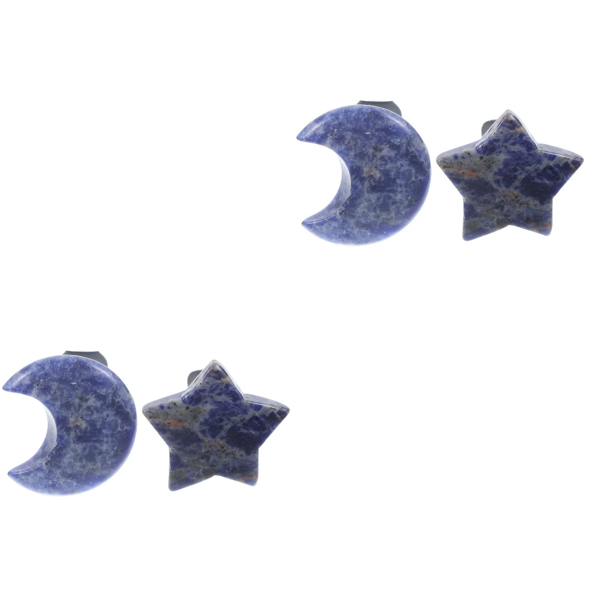 

4 pcs Car Air Freshener Clips Air Vent Crystal Clips Vent Moon Star Decoration