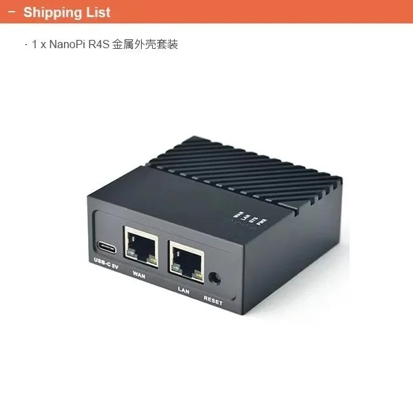 Open+Pi Nano R4S LTS &amp Combo 4G LPDDR4 RAM Rockchip RK3399 Dual Cortex-A72+Quad Cortex-A53 Mali-T864 GPU 2xGigabit LAN Debian