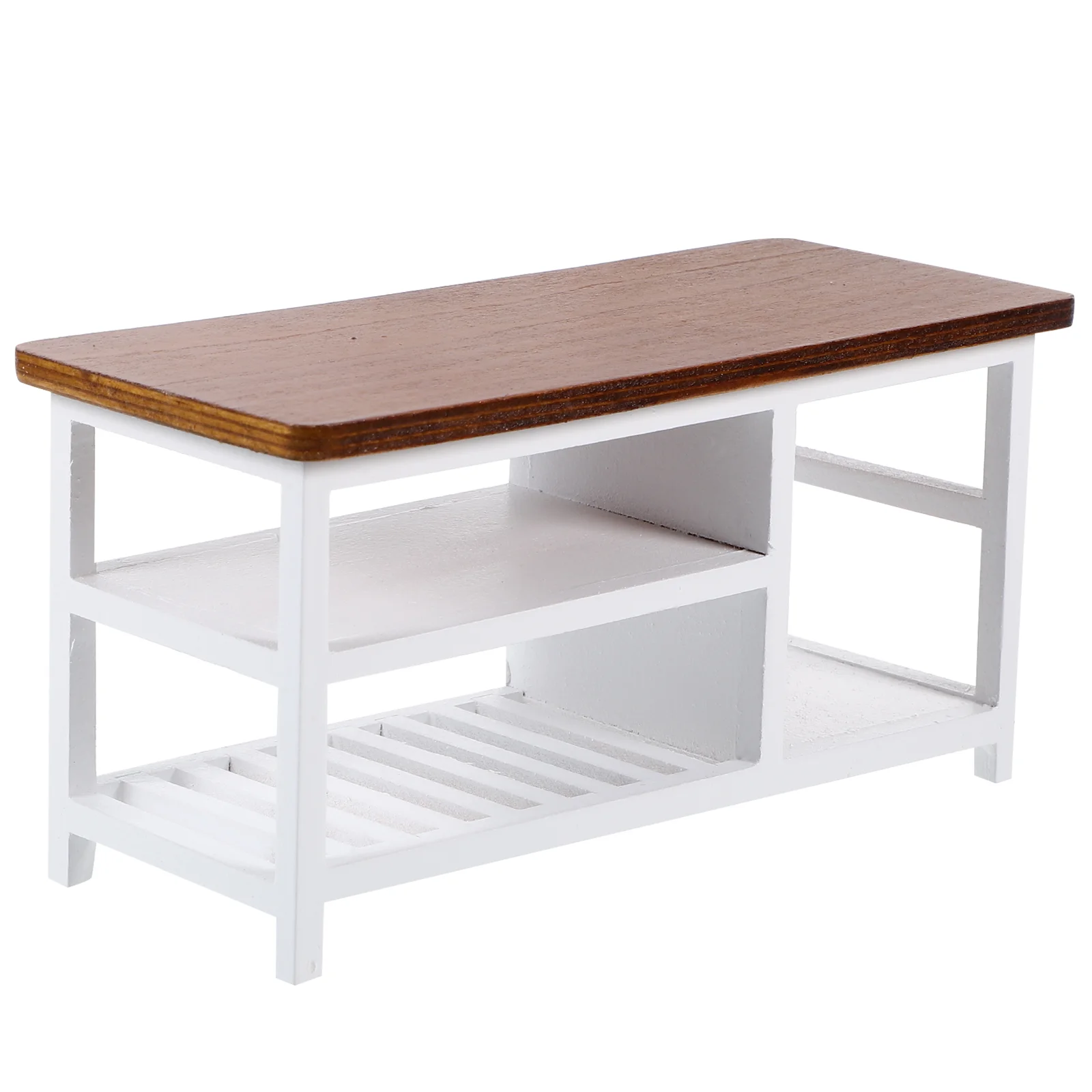 

Mini House Table Furniture Props Computer Baby Miniature Desk Wood Tiny Dining Accessories