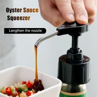syrup bottle nozzle pressure oil sprayer household oyster sauce plastic pump push type tools kitchen accessories supplies