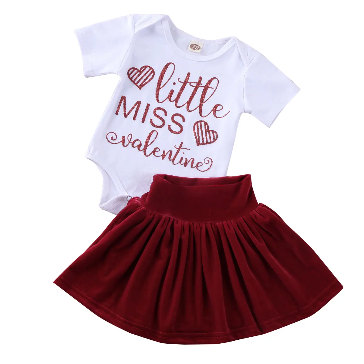 Комбинезон с коротким рукавом + Бархатная юбка/расклешенные брюки | Детские