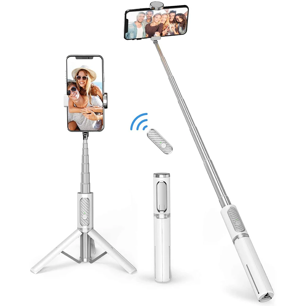 Mini Selfie Stick Tripod Aluminum Monopod Stand For Xiaomi Huawei iPhone 11 Pro Max X XS XR 7 8 Plus SE 2020 12 Phone Smartphone