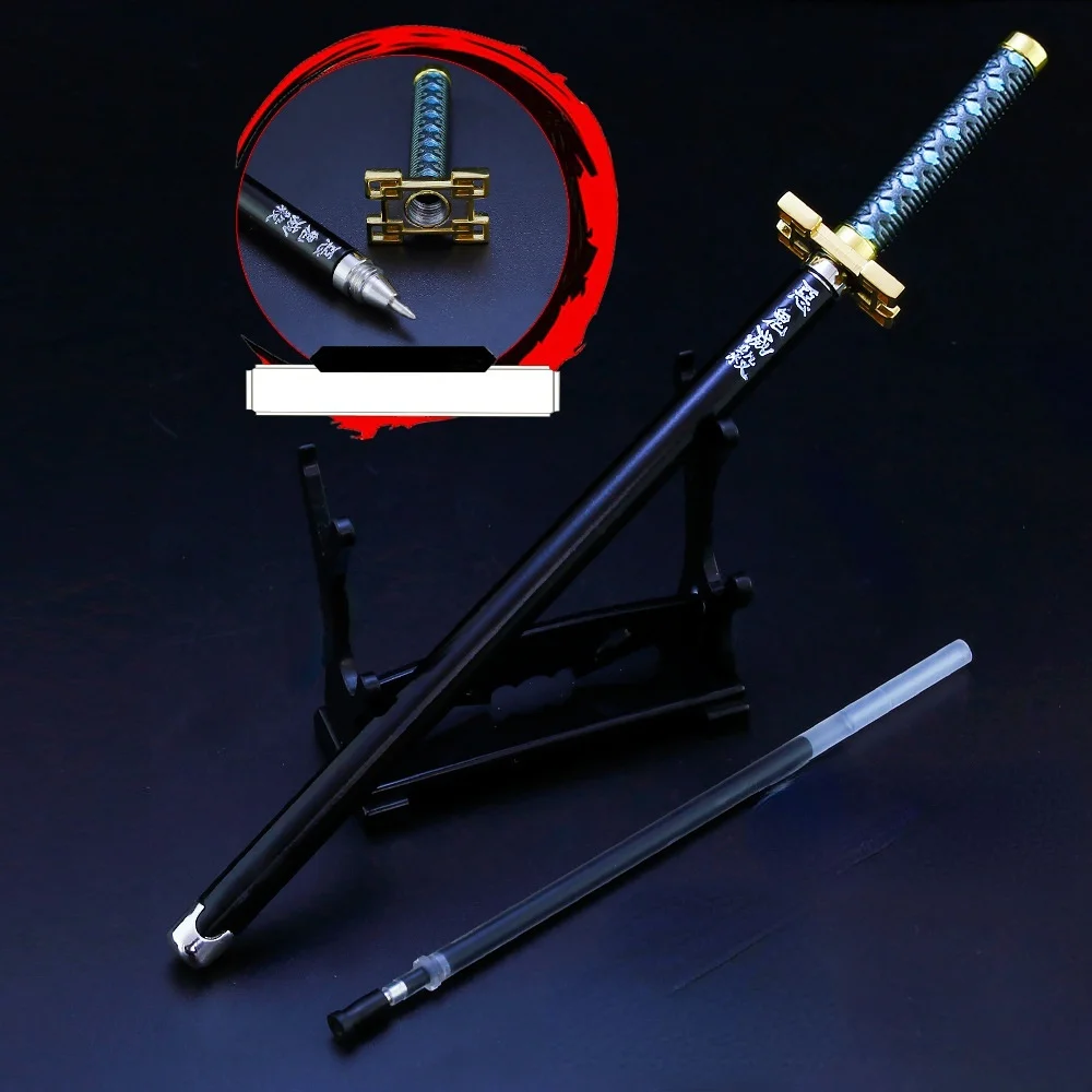 Гелевая ручка Demon Slayer металлическая 0,5 мм коёхару готогэ истребитель демонов том 11 клинок рассекающий демонов demon slayer kimetsu no yaiba манга