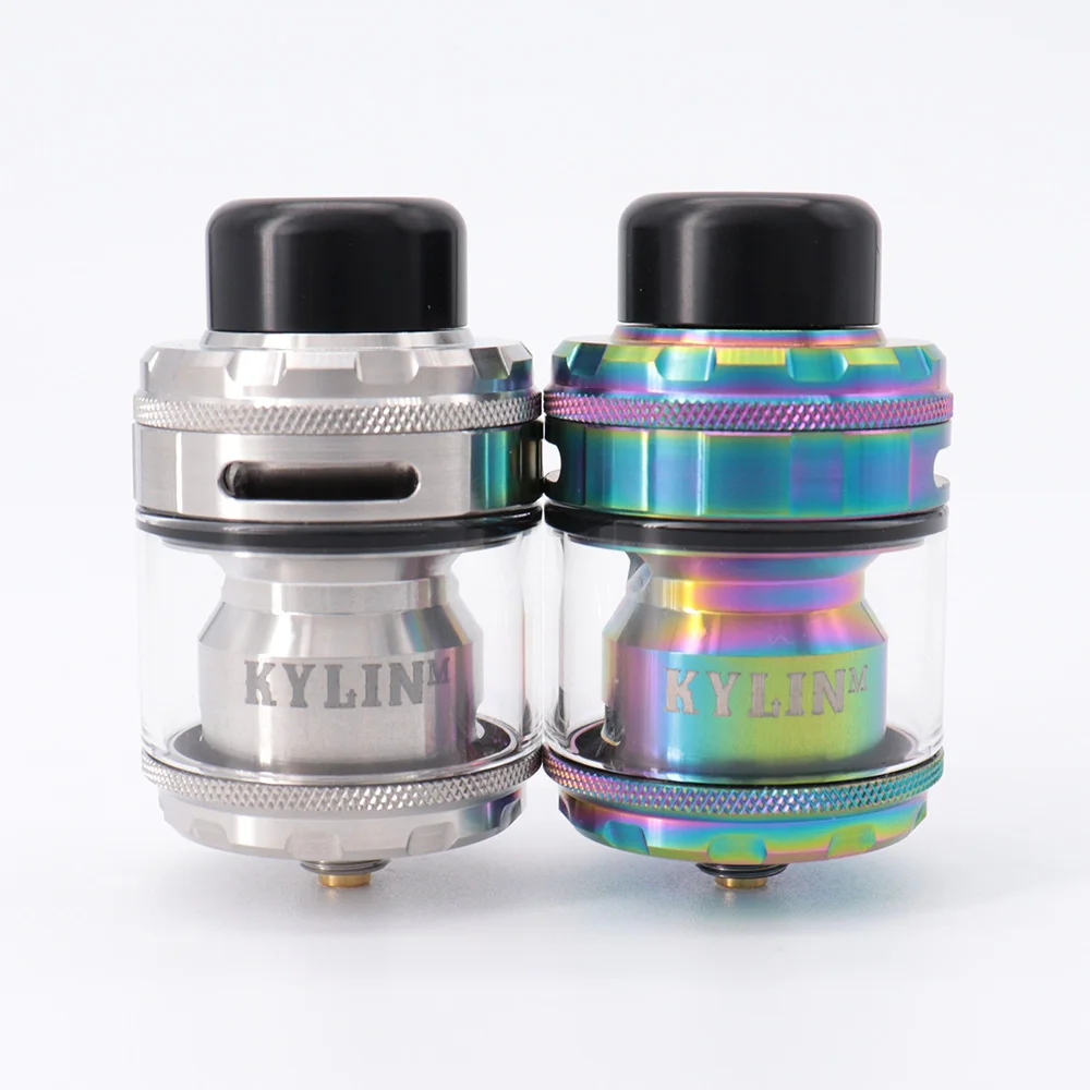 

Vape Atomizer Kylin M PRO RTA 24mm Vape E Cigerette 6ml/8ml DIY Rebuildable Top Filling 0.2ohm 0.15ohm A1 M Coil Vaporizer Vapor