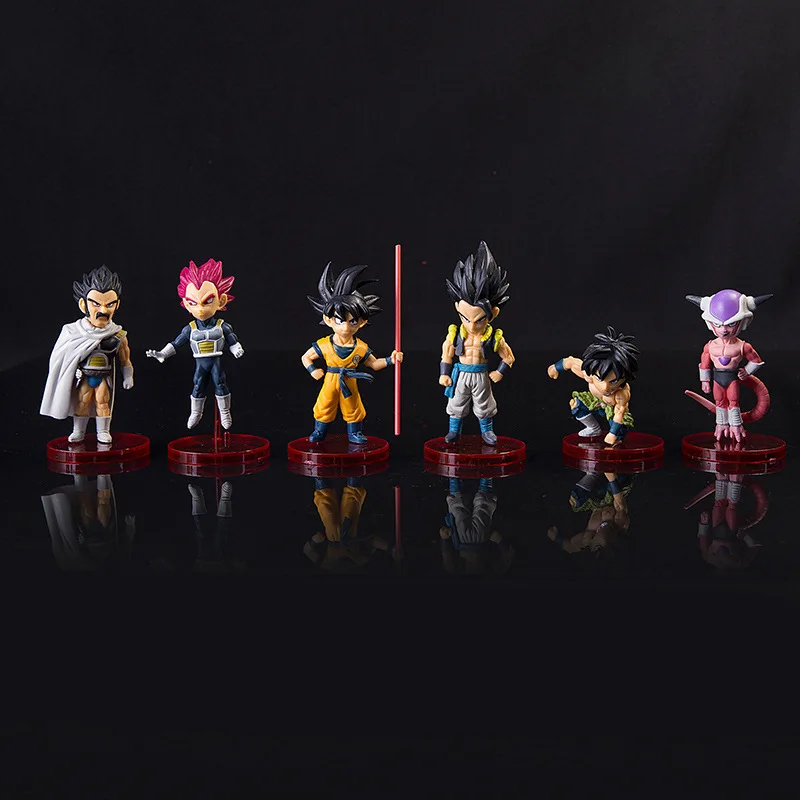 

6pcs/set 9.5cm Anime Dragon Ball Z Action Figure Toys Goku Vegeta Frieza Collectible Models Cartoon Dolls Gifts Toys