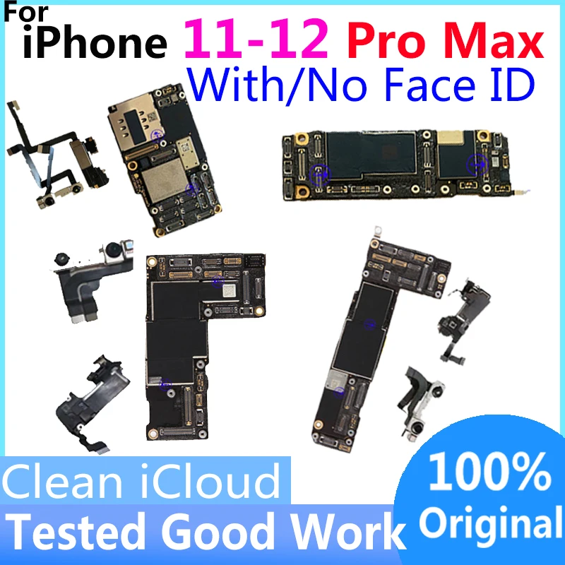 

Оригинальная разблокированная пластина для IPhone11 Pro 11Pro Max 12Pro/12 Pro Max, материнская плата с полными чипами, без Icloud, разблокированная логическая...
