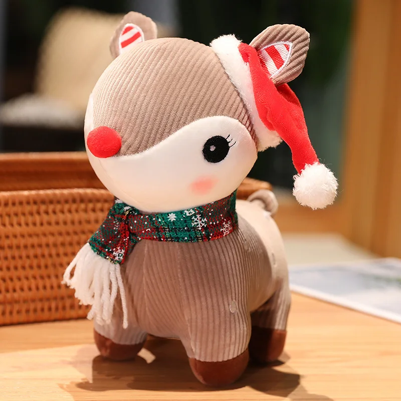 

Популярная кукла, мультяшный лось, плюшевая игрушка, мягкое животное, Плюшевые Рождественские куклы, подарки для детей, украшение на день рождения