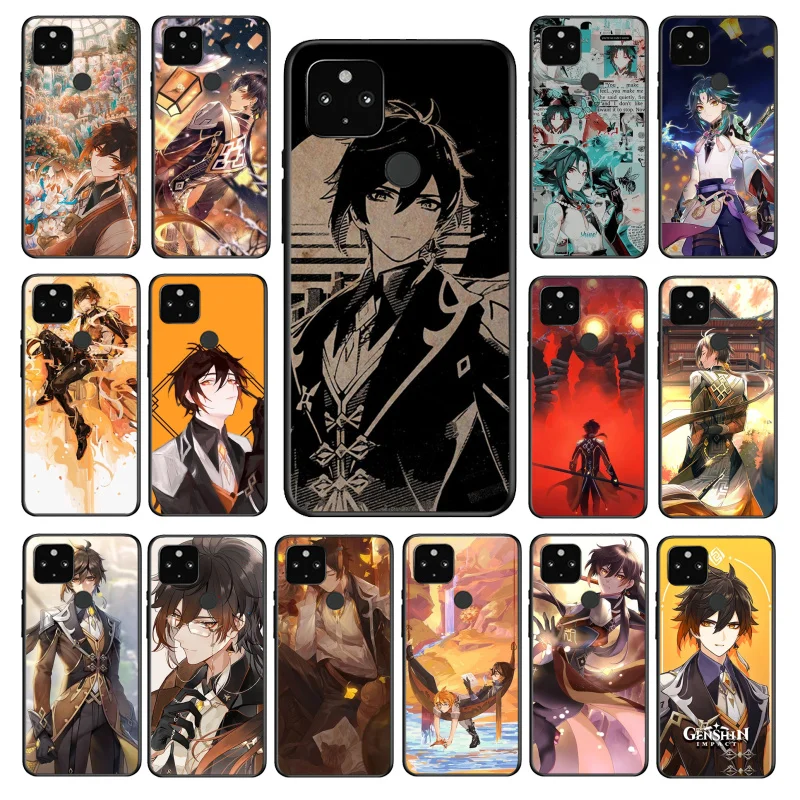 

Zhongli Genshin Impact Phone Case for Google Pixel 7 Pro 7 6A 6 Pro 5A 4A 3A Pixel 4 XL Pixel 5 6 4 3 XL 3A XL 2 XL