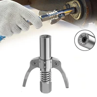 grease coupler heavy duty quick release grease gun coupler dual handle two press easy to push accessories