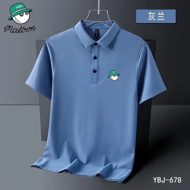 2023 New Summer Embroidery LOGO Golf Polo Shirt Men's Hot High Quality Men's Short Sleeve Breathable Quick Drying Top Business