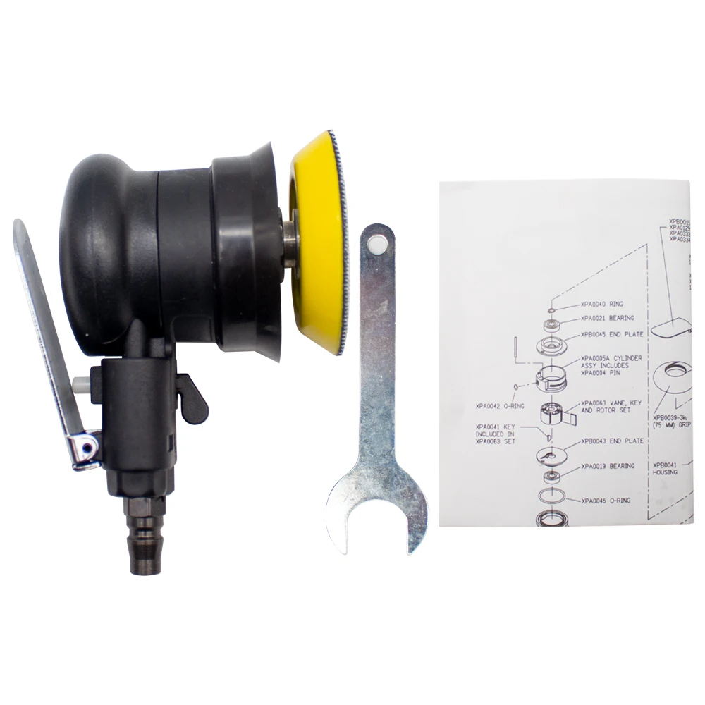 

Мини воздушная ладонь случайный орбитальный шлифовальный станок полировщик 3 дюйма круглая подушка 75 мм пневматические инструменты