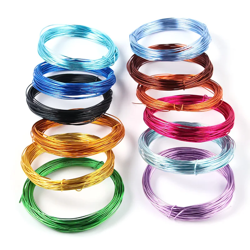 

10 Meters Anadized Round Aluminum Wire 1mm Versatile Painted Aluminium Metal Wire for DIY Jewelry Findings