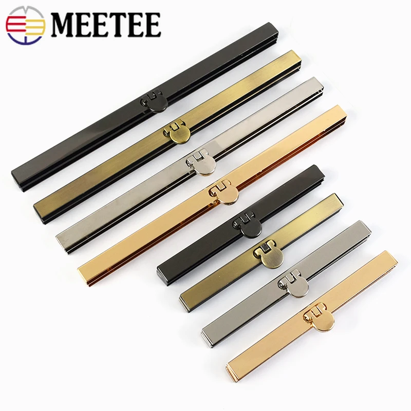 5 шт., Meetee, 11,5/19 см, кошелек, металлическая застежка, для изготовления бумажников, женский клатч, застежка, замок, сделай сам, сумки, аксессуары