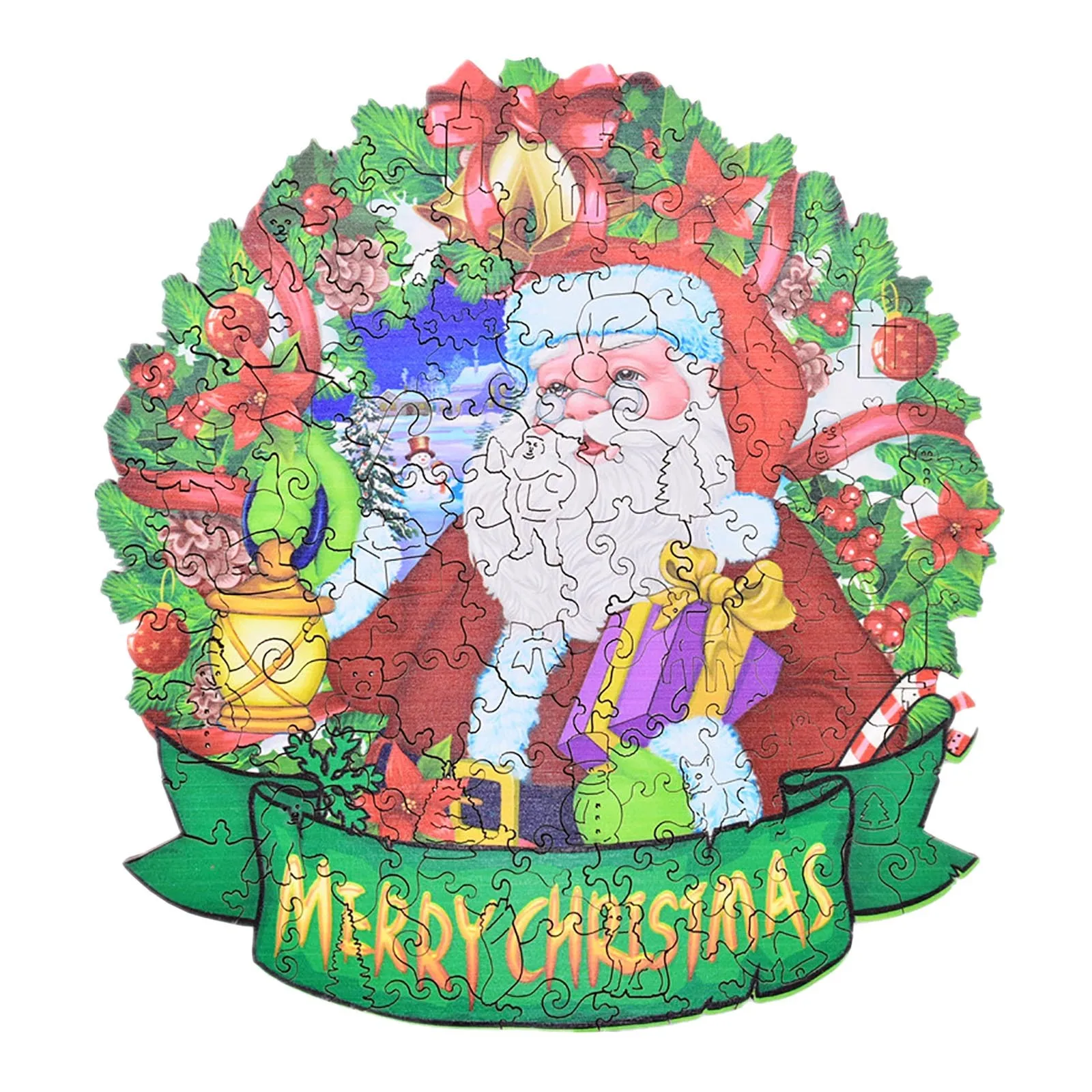 

Dispatch Toy Children Adult 5mm Bedroom Toys Christmas Toys Special-shaped Puzzle Wooden Decoration Puzzle Toy