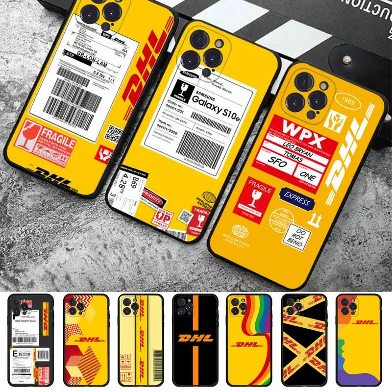 

DHL Express Pattern Phone Case For iPhone 14 11 12 13 Mini Pro Max 8 7 6 6S Plus X SE 2020 XR XS Funda Case