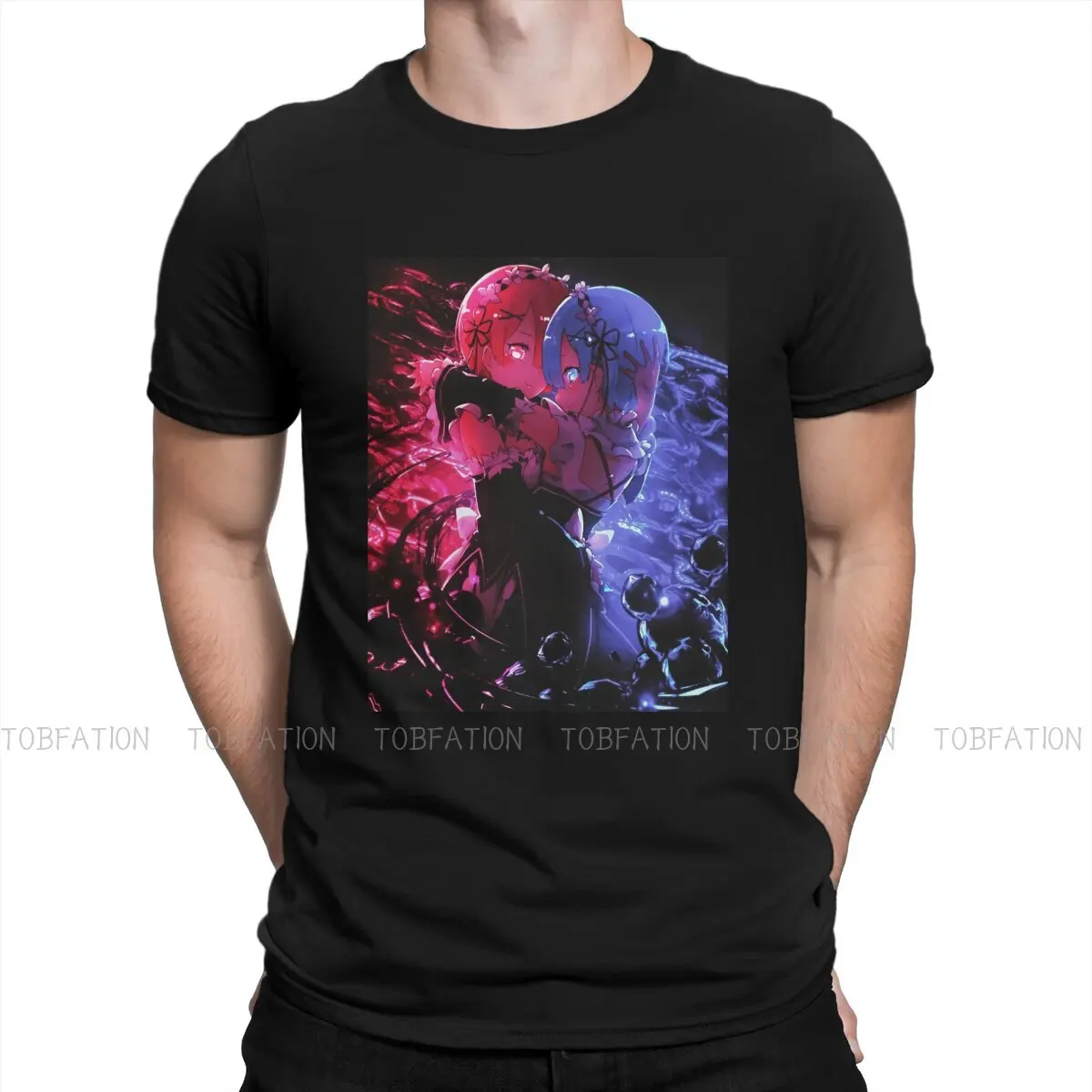 

Re Zero Starting Life in Another World Anime 100% Cotton TShirts Rem and Ram Personalize Men's T Shirt New Trend Tops Size S-6XL
