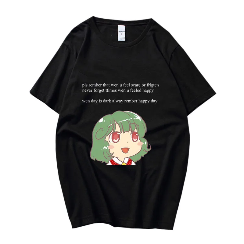 

Touhou Meme Yuuka Kazami Shirts Women100% Cotton T Shirt Kawaii/cute Casual T-shirt Summer Fashion Tshirt Soft Comfortable Tees