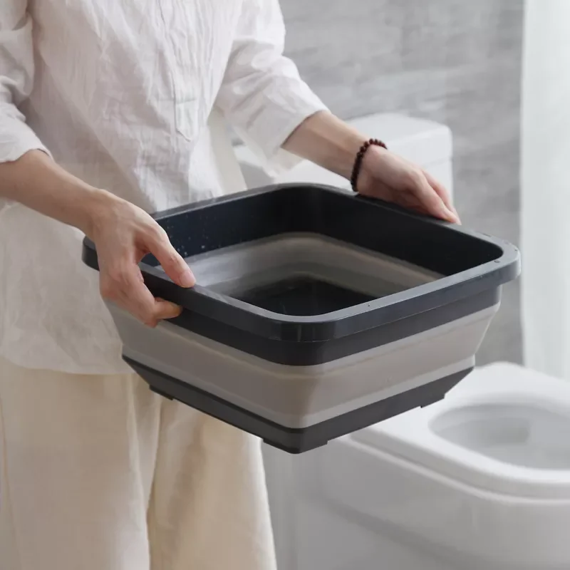 

NEW Folding Washbasin Retractable Folding Bucket Travel Outdoor Fishing Camping Car Wash Bucket Household Kitchen Cleaning Suppl