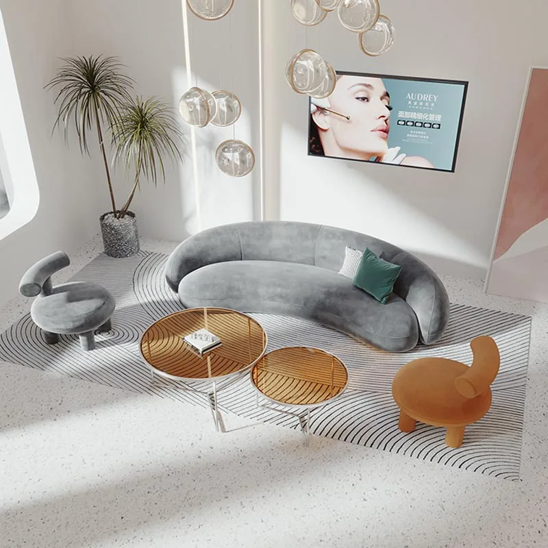 

Ergonomic Lazy Relax Sofa Modern Living Room Designer Unusual Adults Sofa Foam Sponge Comfortable Canape Salon Bedroom Furniture