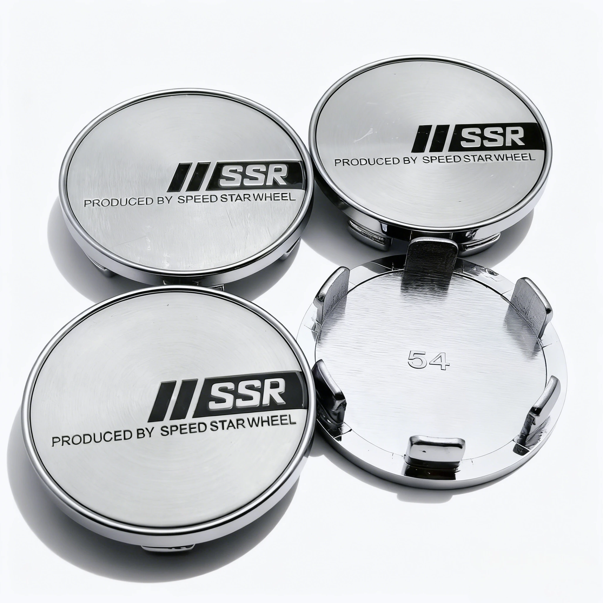 

Комплект Из 4 Серебристо-черных Колпаков Для Дисков SSR С Логотипом, 54 Мм И 49 Мм, Заглушки Для Ступиц Колес