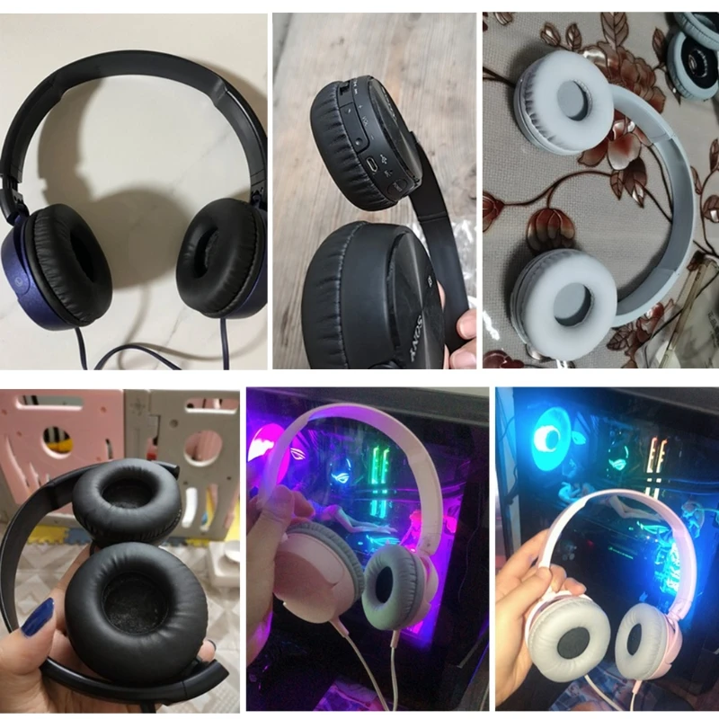 Кожаные амбушюры с губчатым покрытием подушечки для головного света гарнитуры