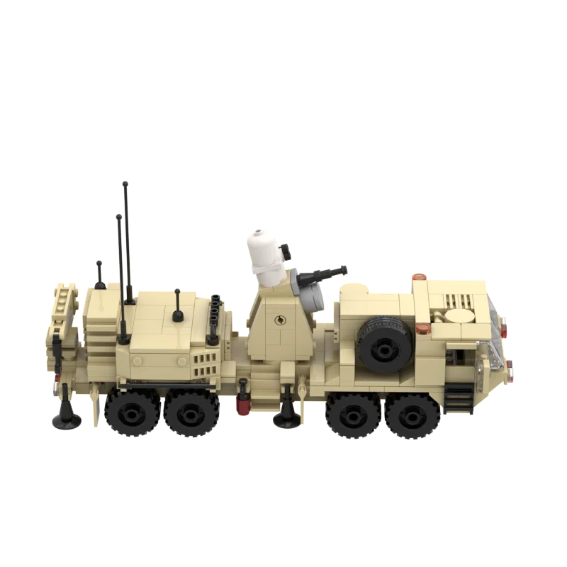 Фото MOC Block Building M977 HEMTT Phalanx Weapon System WW2 Военная техника Тактический грузовик Транспортные средства Кирпичи Игрушки Рождественские подарки №5