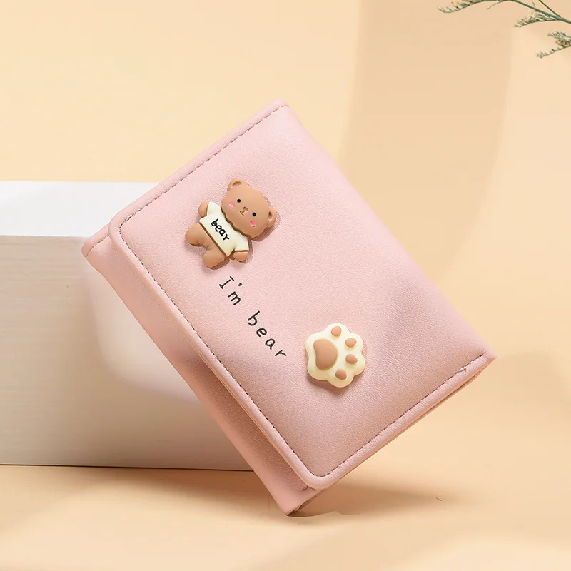 

Wallets for Women Short Trifold PU Leather Small Purse Wallet Girls Money Bag Card Holder Bags Coin Purses Billeteras Cartera