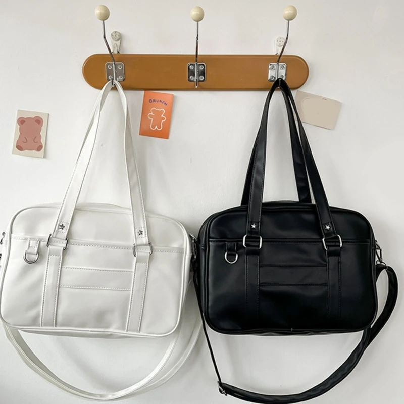 Школьная сумка JK на плечо для девочек японская женская через из искусственной