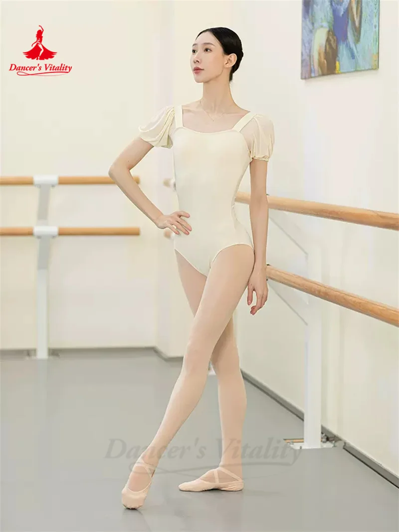 

Балетный танцевальный Купальник для женщин, йодан, художественный костюм для осмотра, боди для взрослых, гимнастический костюм с крестиком, балетные трико