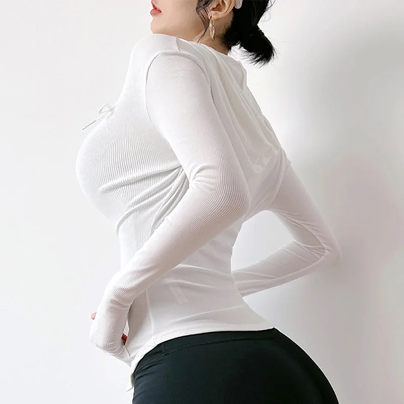 Женская рубашка с длинным рукавом на молнии