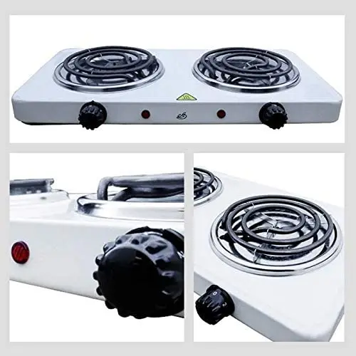 

Fogao Eletrico Camping Fogareiro 2 Bocas 110v Portatil