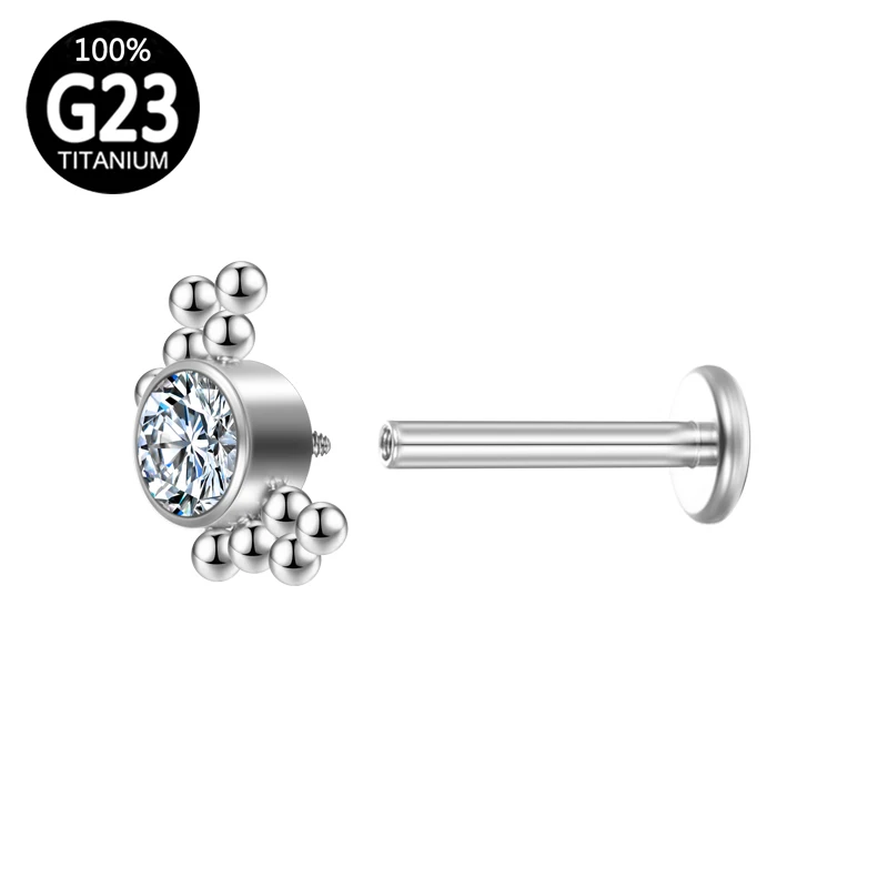 Серьги-гвоздики в виде Козелка кристаллов G23 |