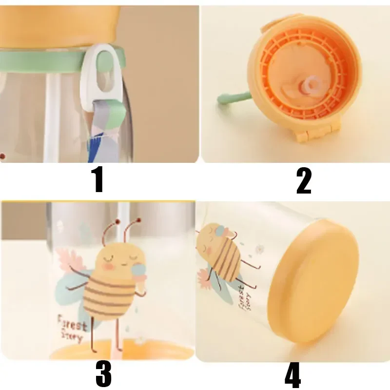 580 мл детские бутылки для воды чашка питья креативная мультяшная кормления с