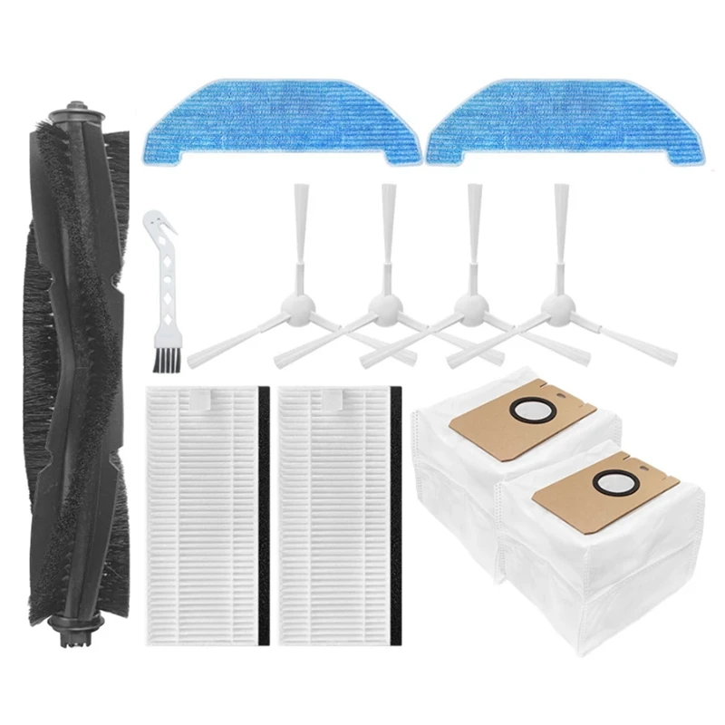 

12Pcs Replacement Spare Parts For Neabot Q11 Robot Vacuum Cleaner Main Side Brush Mop Cloth HEPA Filter Dust Bag