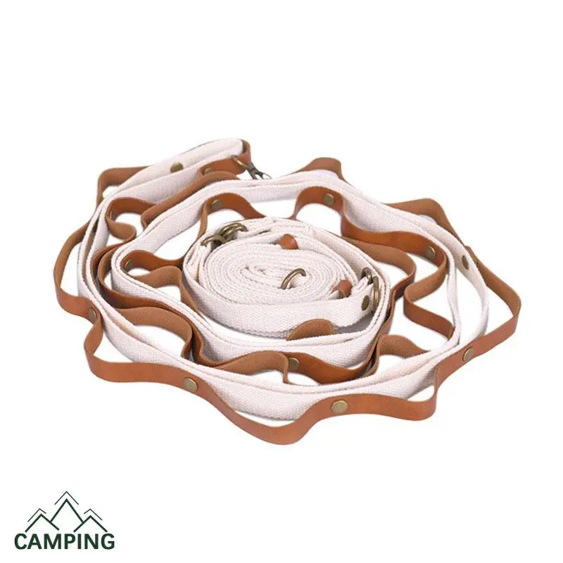 

Leather Tent Hanging Rope Multi-function Outdoor Camping Fixed clothesline Outdoor Canopy Storage RopeC