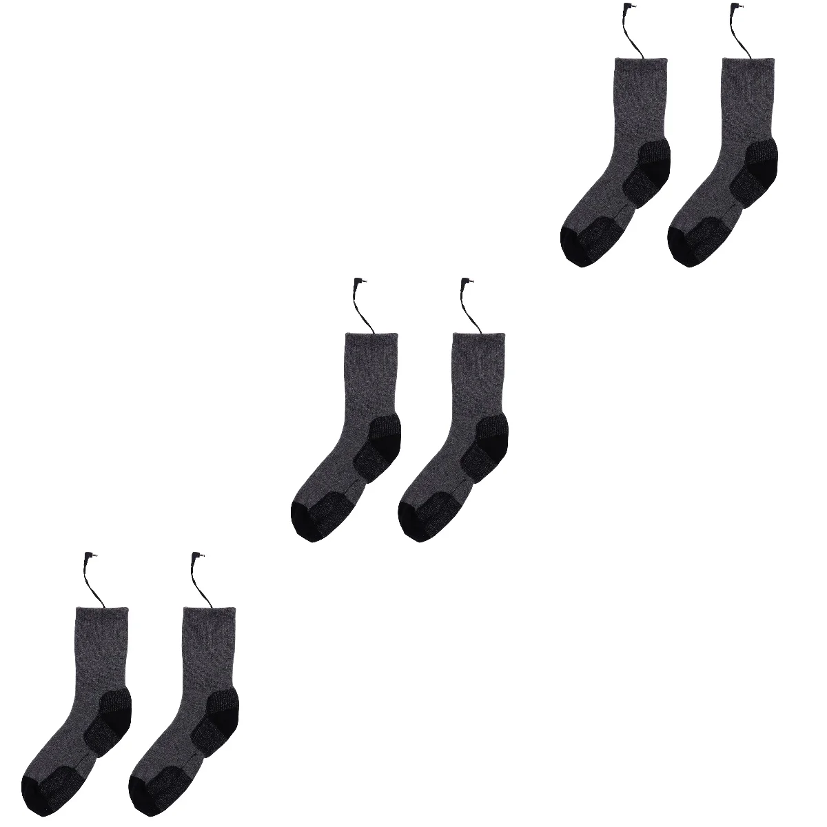 

3 Pairs Smart Heating Sock Fashionable Heated Stocking Winter Sock Warm Socks