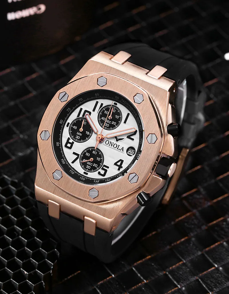 

ONOLA New Watch Men Fashion Business Luxuri Brand Waterproof Sports Watches Leisure Quartz Watches